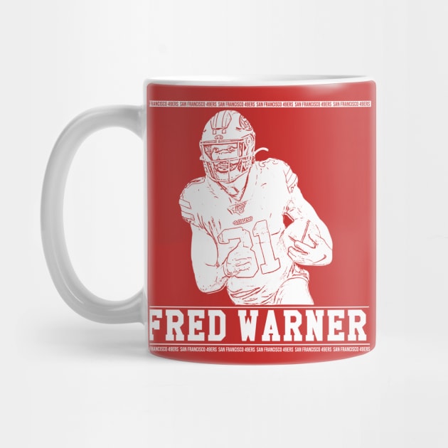 Fred warner || 49ers || White by Aloenalone